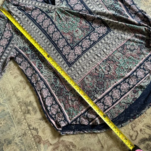 Lucky Brand Peasant Tunic Boho Chic Cottagecore Blouse XL Ethereal Whimsigoth - Picture 8 of 10